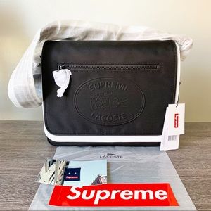 Lacoste x Supreme black shoulder bag (brandnew)